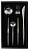 Набор столовых приборов Xiaomi Maison Maxx Stainless Steel Modern Flatware Set Black