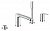 Grohe Eurostyle Cosmopolitan Смеситель для ванны на 4 отверстия, на бортик   23048002