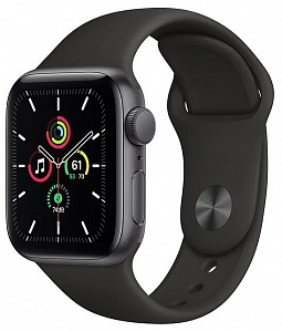 Apple Watch SE GPS 40mm Aluminum Case with Sport Band Space Gray/black