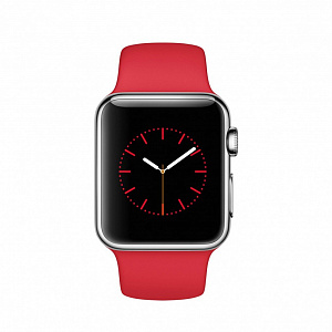 Apple Watch 38mm Stainless Steel Case with Sport Band - Red (Красный спортивный ремешок) Mlld2
