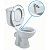 Унитаз Ideal Standard Ocean напольный с бидеткой в сборе горизонтальный выпуск W 9066 01