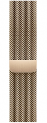 Apple Watch S8 45mm Gold Stainless Steel case Gold Stainless steel Milanese loop