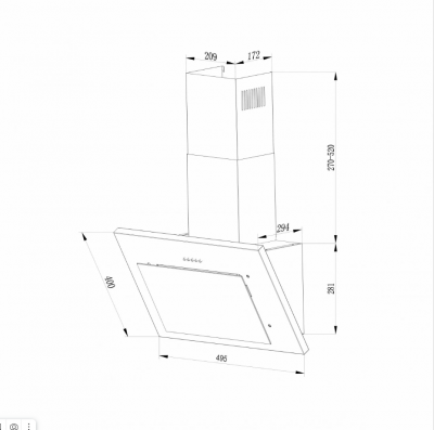 Вытяжка Hebermann Hbkh 60.3 W