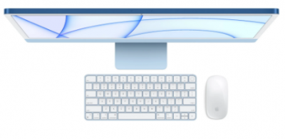 Apple iMac 24" with Retina 4.5K, (M1 8-core GPU, 2021) 8Gb/256GB Blue MGPK3RU/A 