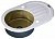 Кухонная мойка ZorG Inox-Glass 780*510 Овал Gl-7851-Ov-White-Bronze
