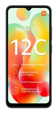 Смартфон Xiaomi Redmi 12C 3/64 ГБ, серый
