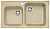 Кухонная мойка Blanco Classic 8 гранитная 2 чаши без крыла, цвет шампань 513885