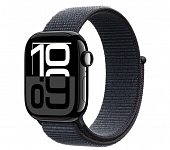 Apple Watch Series 10 46mm Jet Black Aluminum Case with Ink Sport Loop