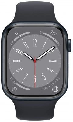 Apple Watch Series 8 45mm Aluminium Case, черный