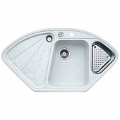 Кухонная мойка Blanco Delta гранитная 2 чаши с крылом, цвет белый 508904