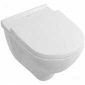 Комплект унитаз подвесной с крышкой микролифт Villeroy&Boch O.novo , цвет белый 5660H101