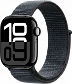 Apple Watch Series 10 46mm Jet Black Aluminum Case with Black Solo Loop