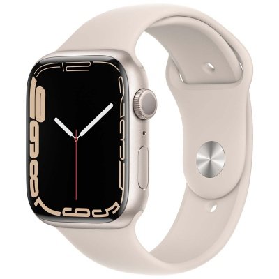 Apple Watch Series 7 45mm Aluminium with Sport Band white