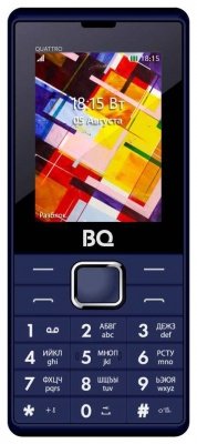 Мобильный телефон BQ-2412 Quattro темно-Синий