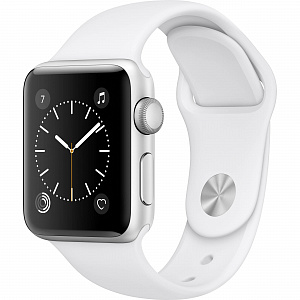 Apple watch 38 Aluminum Case with Sport Band Silver Series 2