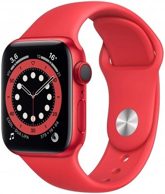 Apple Watch Series 6 GPS 40mm Aluminum Case with Sport Band red