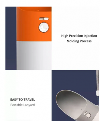 Дорожная поилка для животных Xiaomi Moestar Rocket Portable Pet Cup 310 мл (оранжевый)
