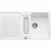 Кухонная мойка Blanco Classic 5 S гранитная 2 чаши с крылом, цвет белый 509242