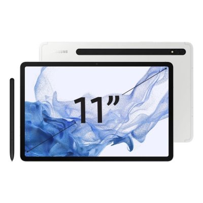 Планшет Samsung Galaxy Tab S8, 8 ГБ/256 ГБ, Wi-Fi + Cellular, серебро