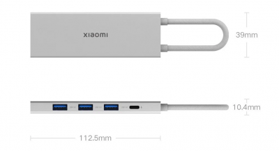 Док-станция Xiaomi 5 в 1 с USB Type-c USB3.0 HDMI 4K PD100W (XMDS05YM)
