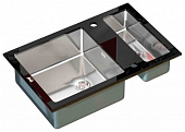 Кухонная мойка ZorG Inox-Glass 800*510 Gl-8051-2-Black