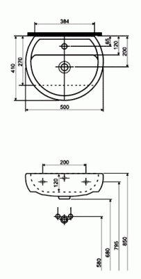 Раковина Ifo Fargen 1211150100