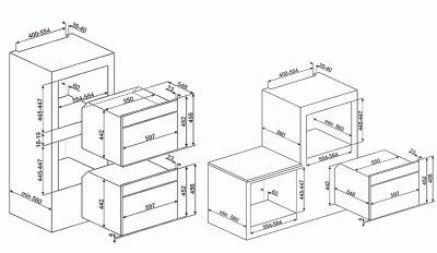 Духовой шкаф Smeg Sf4604pmcnr