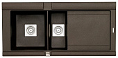Кухонная мойка Longran Glasgow Glr1080.515 15L - 62 Volcano Black Metallic (чаша слева)