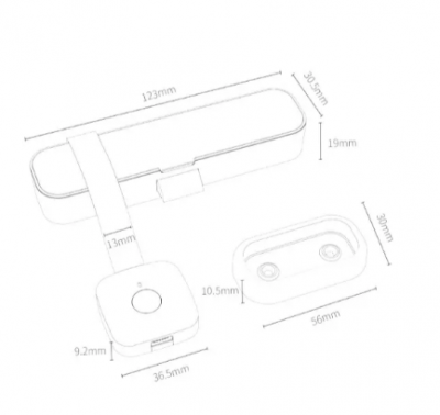 Умный мебельный замок Xiaomi Yeelock Fingerprint Drawer Cabinet Lock (Zngs06ysb)
