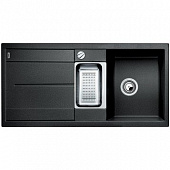 Кухонная мойка Blanco Metra 6 S гранитная 2 чаши с крылом, цвет антрацит 513053
