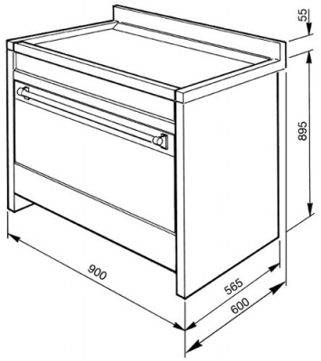 Газовая плита Smeg Cs18a-7