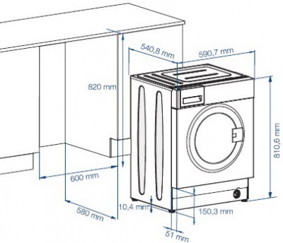 Встраиваемая стиральная машина Beko Wmi 81241