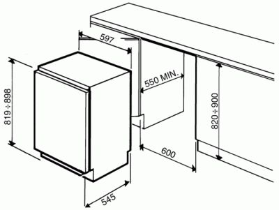 Встраиваемый холодильник Smeg Fl130p