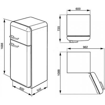 Холодильник Smeg Fab30rbl1