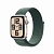 Apple Watch Se 2024 Gps 40mm Gen 2 Starlight Aluminum Case with Lake Green Sport Loop MXEH3*