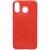 Накладка для Samsung Galaxy A30 с перфорацией красная EG