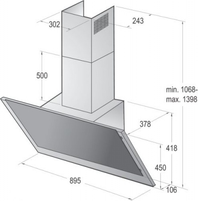 Вытяжка Gorenje Whi923e1xgw
