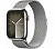 Apple Watch Series 9 45mm Silver S.Steel Case with Silver Milanese Loop Mrpj3