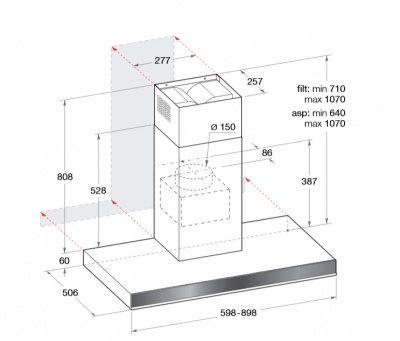 Вытяжка Hotpoint-Ariston Hlb 6.7 At (Cf) X/Ha