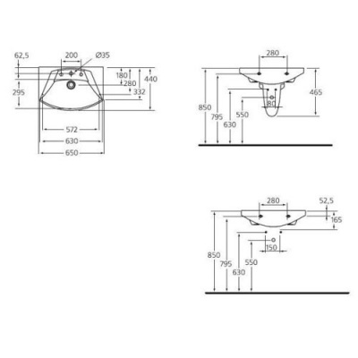 Раковина Ideal Standard Motion W890001
