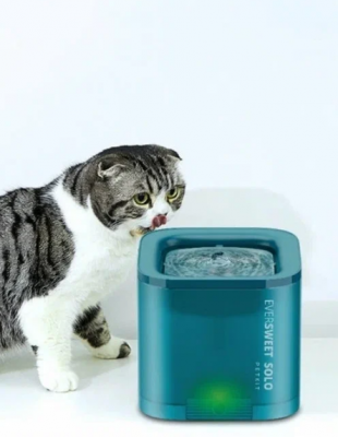 Питьевой фонтан для животных c системой фильтрации Eversweet Petkit Solo P4103 зеленый