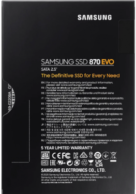 Ssd накопитель Samsung 870 Evo 4Tb Ssd Mz-77E4t0