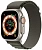 Apple Watch Ultra GPS + Cellular 49mm Titanium Case with Green Alpine Loop (корпус из титана, ремешок Alpine зеленого цвета)