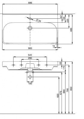 Раковина Ifo Grandy Rp211900100