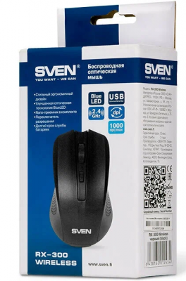 Мышь Sven Rx-300 Wireless черная