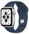 Apple Watch SE GPS 44mm Aluminum Case Silver with Sport band Blue Sand