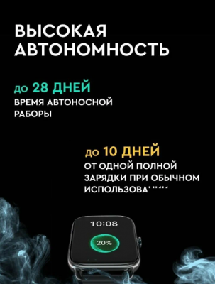 Умные часы Xiaomi Haylou RS4 Plus LS11 черный