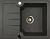 Кухонная мойка Kuppersberg Modena 1B1d Black Metalic