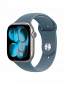 Apple Watch Series 11 42mm Aluminium Space Gray w/ Anchor Blue Sport Band