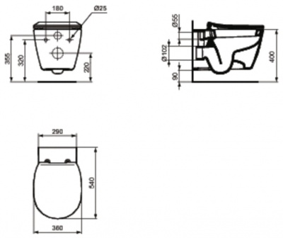 Унитаз Ideal Standard Connect E771801